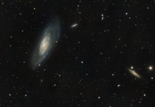M 106 mit NGC 4217