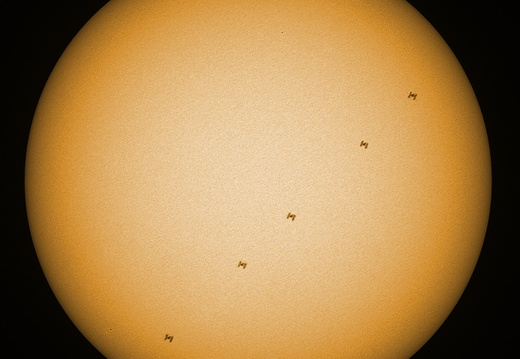 Sonnentransit der ISS - 2021