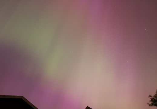 grüne Schleier im Norden um 0:38 Uhr